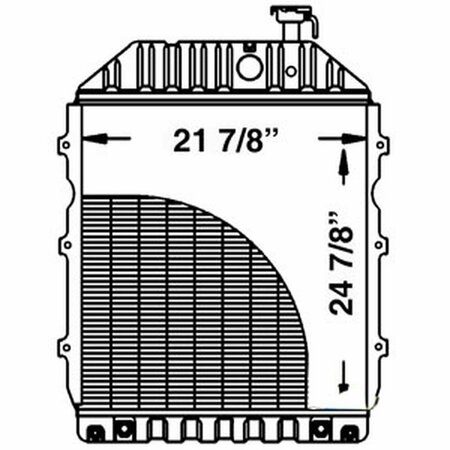 AFTERMARKET Radiator Fits Ford Tractor 8700 w Oil Cooler D5NN8005P